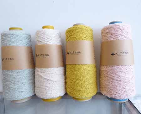 kitama ガラ紡糸 ┆ おおまえ布店からのお手紙 